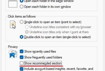 Remova a seção 'Recomendado' do Explorador de Ficheiros do Windows 11