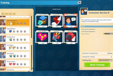 Aumente rapidamente a XP da equipe em Two Point Museum.