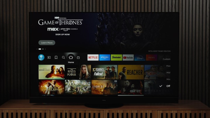 Configurações de TV da Panasonic Movimento