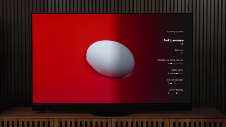 Luminância de pico de TV Panasonic