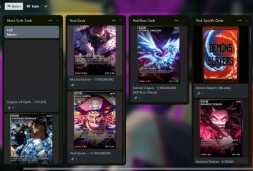 Anúncio de Lançamento do Trello e Discord do Official Anime Card Clash