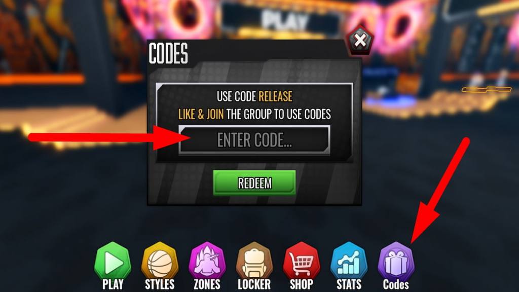 Resgatar códigos para Basketball Zero