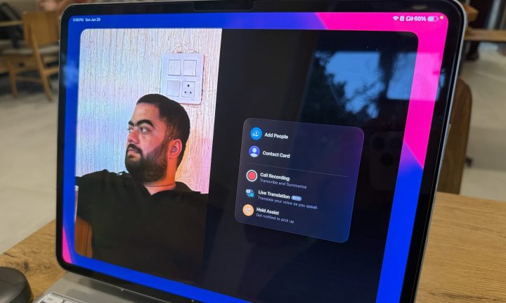 Aplicativo Telefone no iPadOS 26.