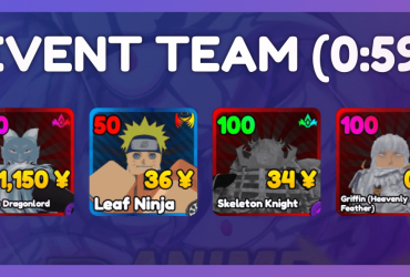 Guia da Equipe do Evento Swarm dos Melhores Rangers de Anime (0:59-1:20 CT)