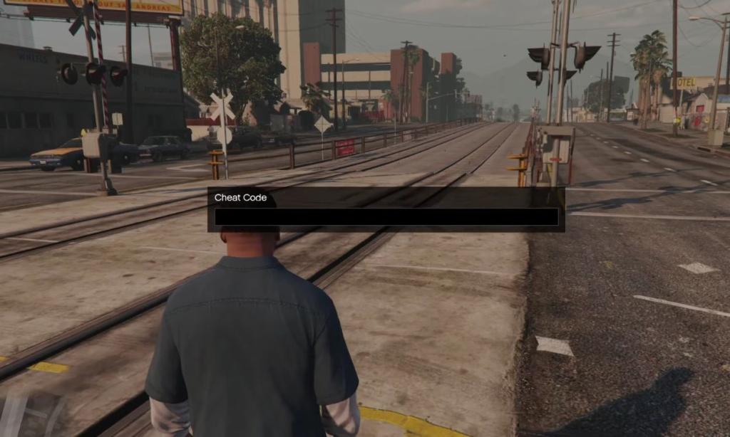 Caixa de entrada de código de trapaça em GTA 5