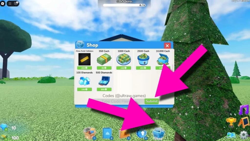 Como resgatar códigos de Restaurant Tycoon 3