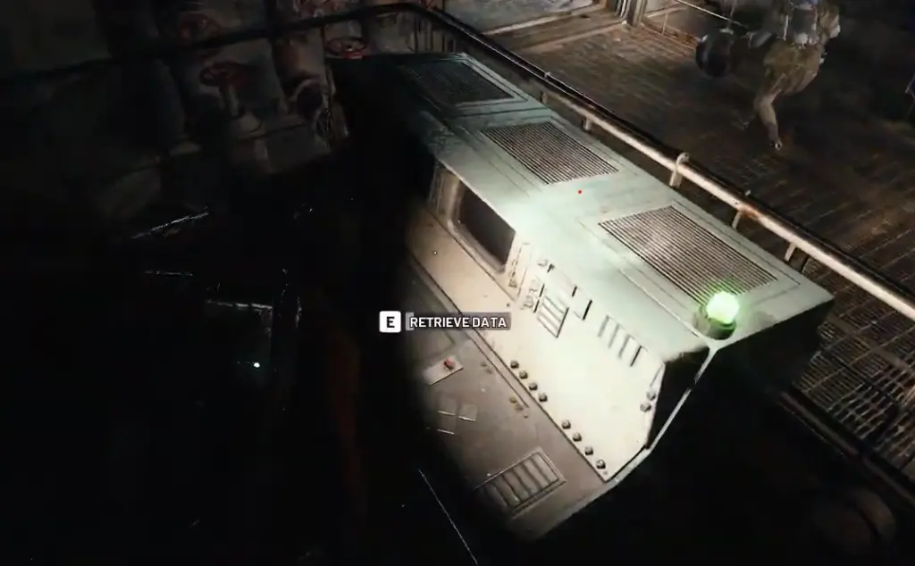 O terminal de pesquisa no Bunker Secreto