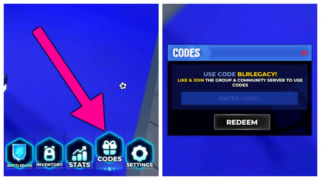 Como resgatar códigos de BLR: Legacy.