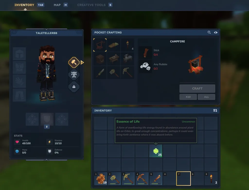 Essência da Vida em Hytale