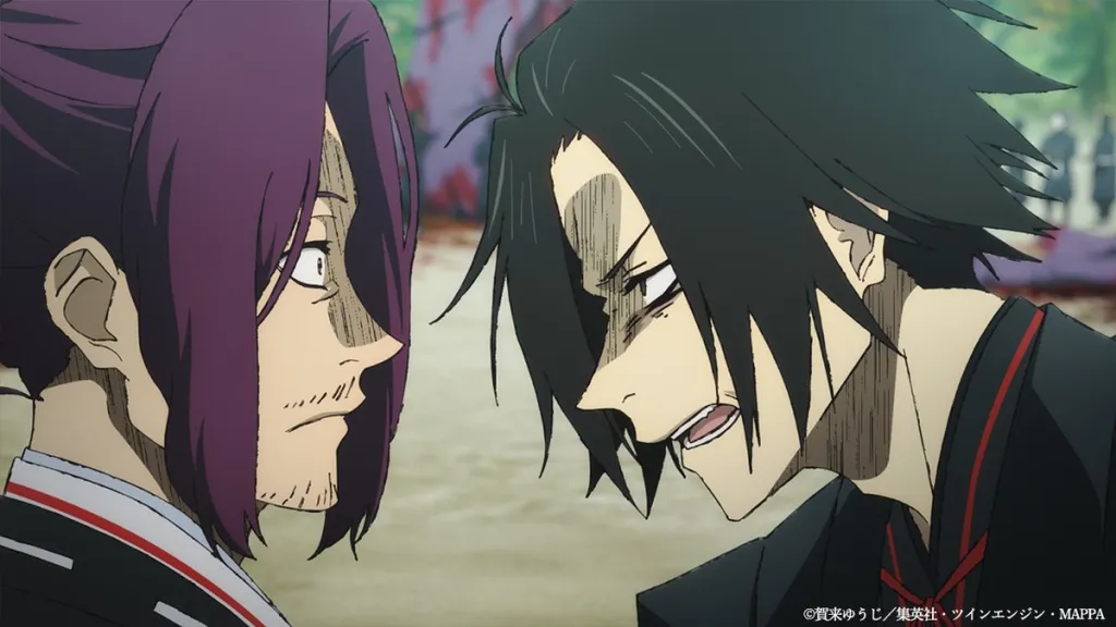 Jikka and Shugen arguing in Hell's Paradise Season 2 Episode 4