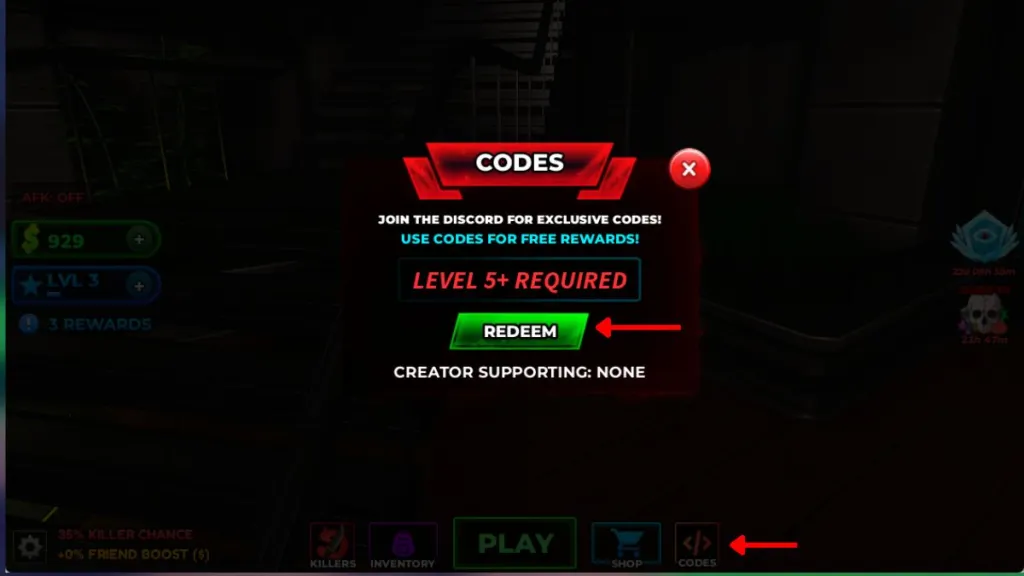 Redeem KILLSPREE Codes