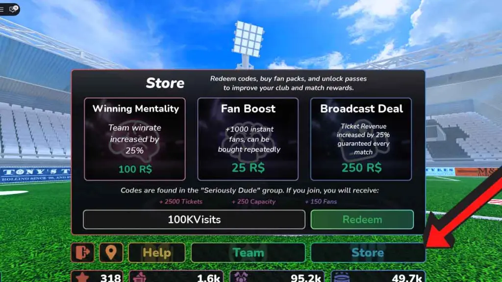 How To Redeem Stadium Simulator 2 Codes
