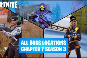 Fortnite Capítulo 7 Temporada 3: Localizações e Recompensas dos Chefes