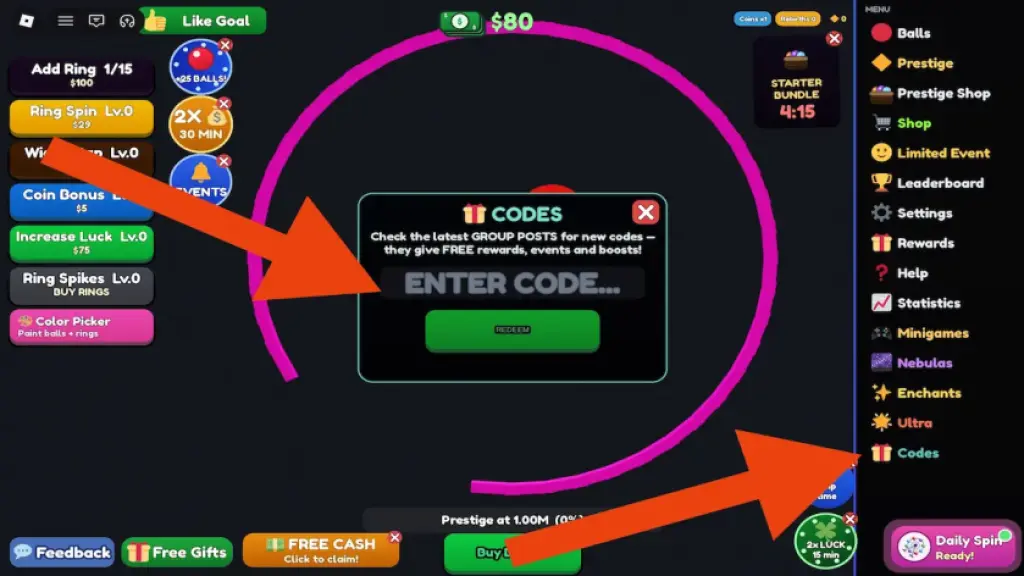 como resgatar códigos idle balls roblox