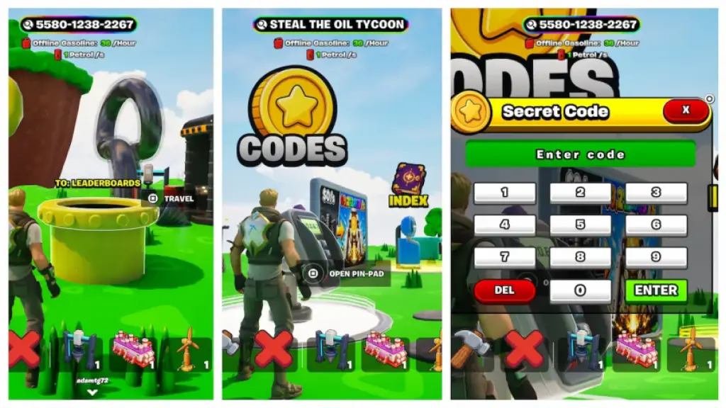 Steal the Oil Tycoon Fortnite como resgatar códigos